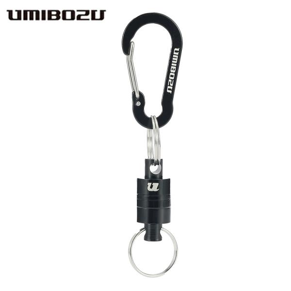 UMIBOZU(ウミボウズ) カラビナ マグネット アルミ合金 超軽量 1個入り 磁石　ブラックフッ...