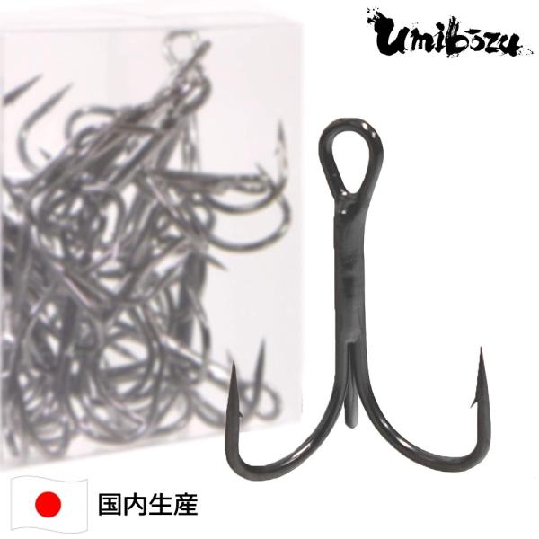 UMIBOZU トレブルフック 日本製  袖型 20本入り #4〜12 ソルト 淡水 ポイント消化 ...