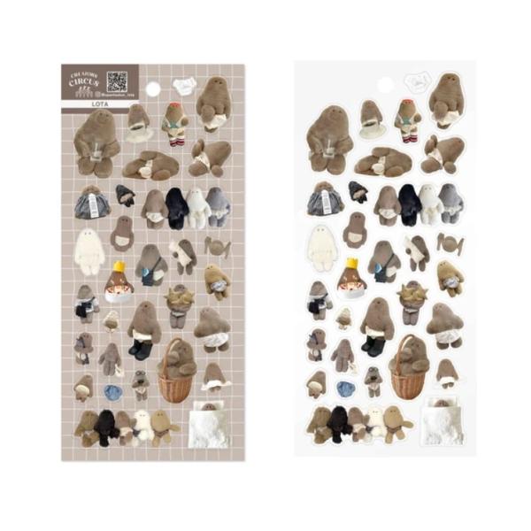 LOTA　 クリエイターズサーカス　シール　透明シール　 クリアシール 　デコシール　CREATOR...
