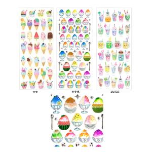 ドロップシール　ICE　JUICE　かき氷　シール　　デコシール　　きらきらシール　シールシート 　ドロップシール 　アクティブコーポレーション