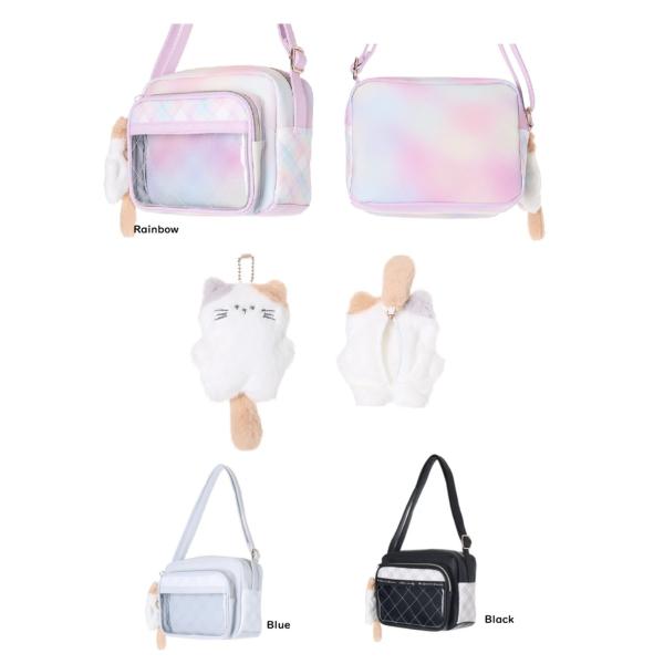 Coboca+合皮キルトPVCぽにゃんショルダー　ポシェット ショルダーバッグ　旅行ポシェット　ミニ...
