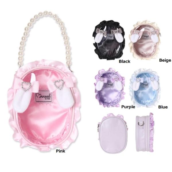 Mineed by Oselウサミミ付ぬいポーチ(小)　Osel　推し活　ぬいぐるみポーチ　推し活グ...