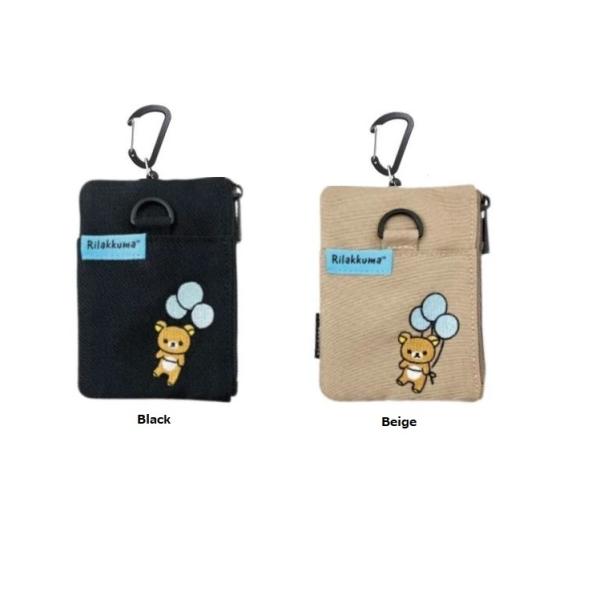 リラックマ リール付きパスポーチ ふわっと風船　定期入れ　パスケース　キーケース　小銭入れ　ICカー...