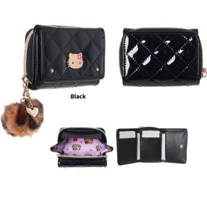 ハローキティエナメルキルトプレート　ミニ財布　サンリオ　日焼け　キティ　コンパクト財布　お財布　財布...