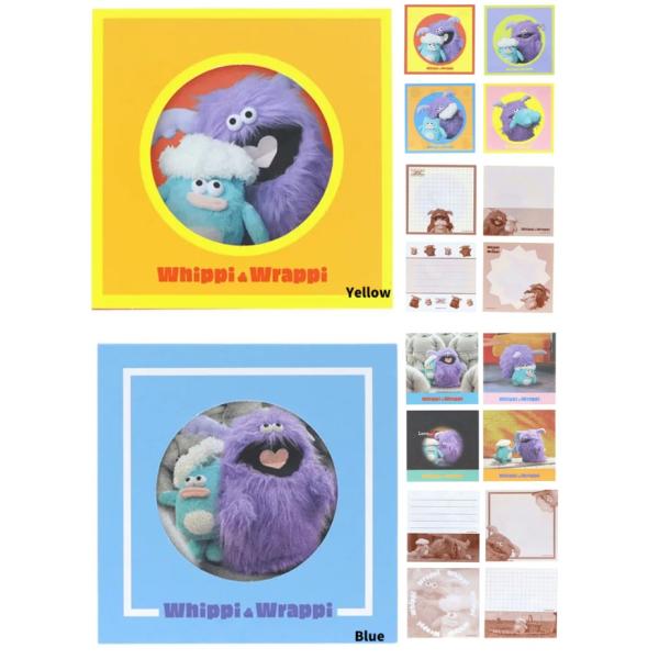 ホイッピ　ラッピ 窓付スクエアメモ　スクエアメモ　メモ 　文具　 ミニメモ　メモ帳　プチギフト