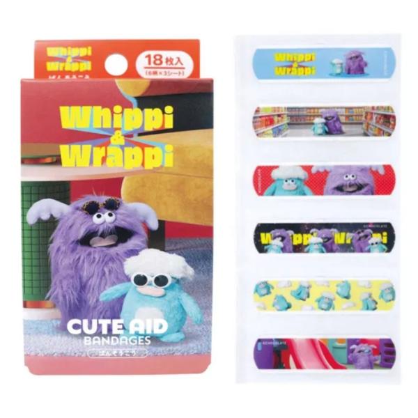 ホイッピ　ラッピ 絆創膏 　ばんそうこう　絆創膏　かわいい　キャラクター　カットバン　傷テープ