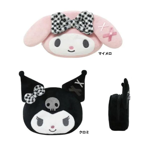 サンリオ　クロミ　マイメロ　フェイスポーチ　ボアポーチ　　ポーチ　小物入れ　メイクポーチ　コスメポー...