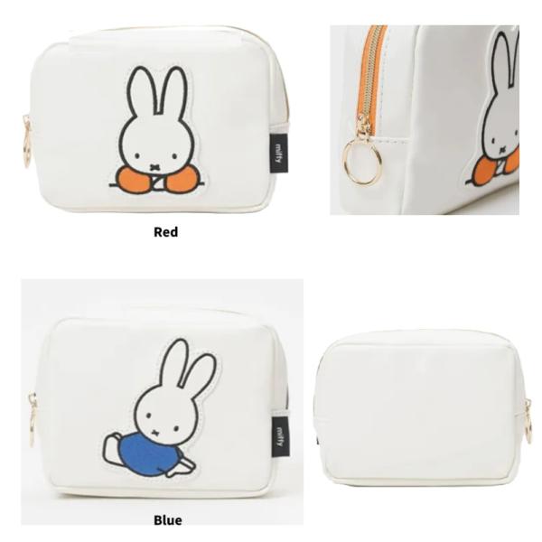 ミッフィー　ポーチ　コスメポーチ　化粧ポーチ　　スクエアポーチ　ボリス　ポーチ　ブルーナ　ミッフィー...