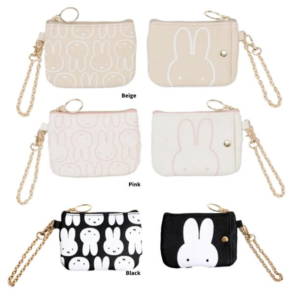 ミッフィー コイン＆パスケース フェイスモチーフ　ミッフィー パスケース 　パスケース　定期入れ　カ...