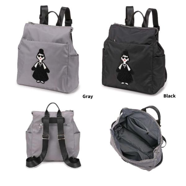 HAPPY FACE　レディ・エマ 刺繍　リュックサック　 リュック　ハッピーフェイス　デイパック　...