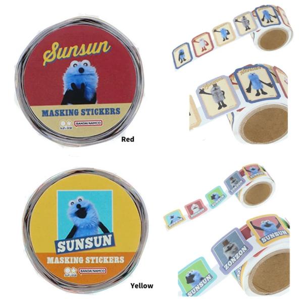 パペットスンスン インデックスマスキングシール　 ロールタイプ　マスキングシール　マスキングテープ　...