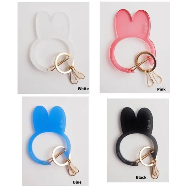 MIFFY CARABINER　 フェイスカラビナ　 アクリルカラビナチャーム キーリング　キーチャ...