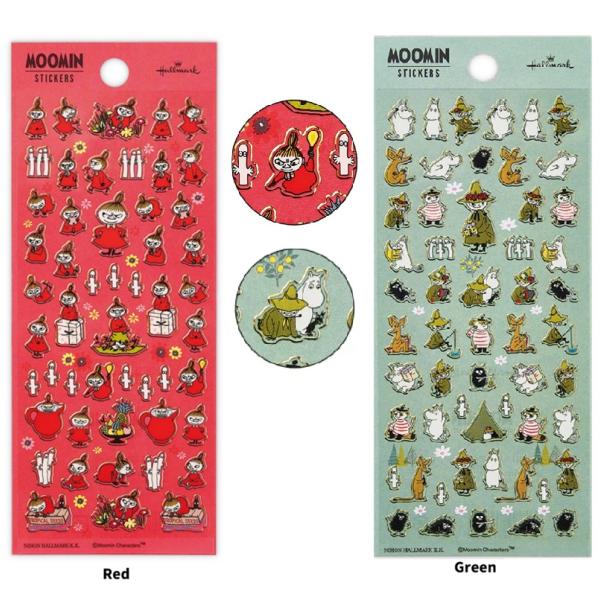 MOOMIN フチドリシール　シール　 ムーミン　リトルミー　デコシール