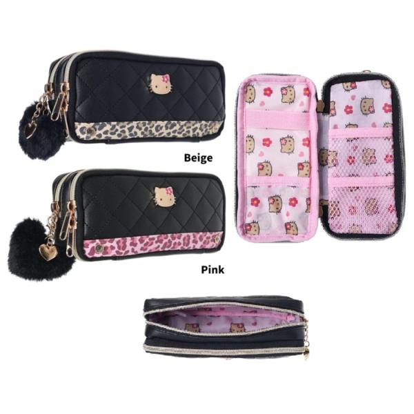 サンリオ　　キティ　ペンポーチ　ペンケース　多機能ポーチ　メイクポーチ　ポーチ　ax】日焼けハローキ...