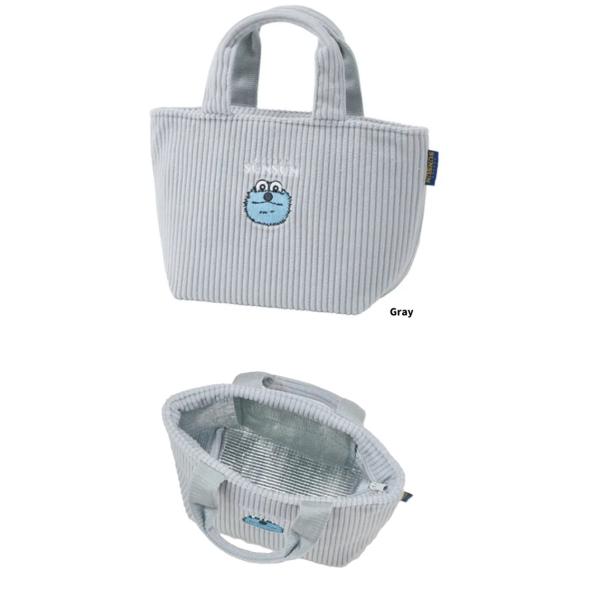 パペットスンスン 　コーデュロイランチバッグ　 保冷ランチバッグ　保冷バッグ　ランチトート　ランチバ...