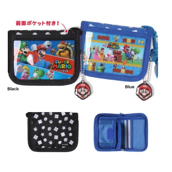 スーパーマリオ　ラウンドファスナーウォレット　RFウォレット　お財布　マリオ　子供財布　キッズ財布　...