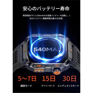 GPS タフネス スマートウォッチ 軍用規格 ...の詳細画像2