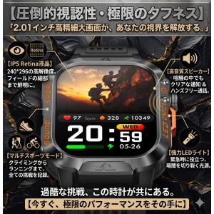 スマートウォッチ 通話機能 メンズ 大画面 2...の詳細画像4