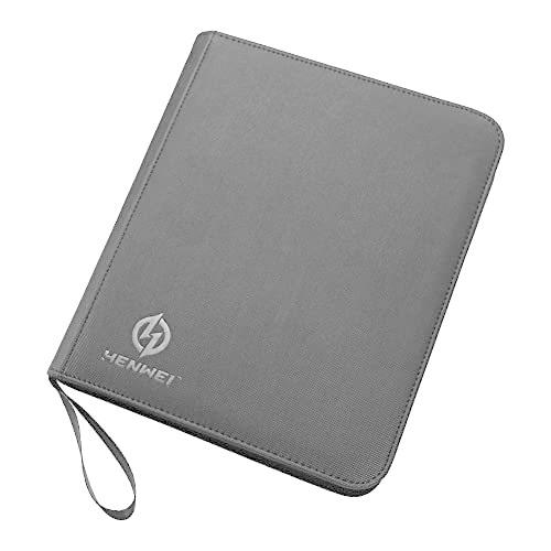 カードファイル ルーズリーフ仕様 トレカ収納 カード整理 スナップ紐付き 落下防止 持ち運び (ブラ...