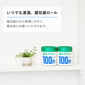 個包装 トイレットペーパー シングル 2倍巻き...の詳細画像3