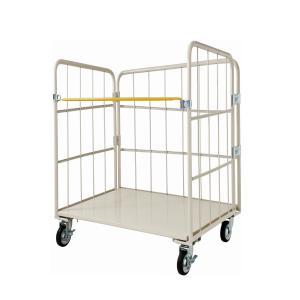 小型軽量カゴ車　底板鉄　MRC-12C 　800W×600L×1450H　カゴ車　カゴ台車　ロールボックス
