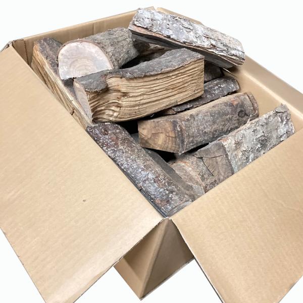 短い中割広葉樹薪MIX　長さ20cm　5箱セット