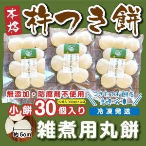 送料無料 きねつき丸餅 小餅20個入(10個入×2袋）福岡県産 無添加