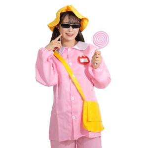 ハロウィン コスプレ 幼稚園 レディース 園児 衣装 仮装 大人用 女性 5点セット かわいいメガネ付き