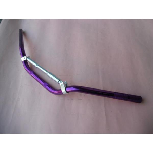新品 アルミハンドル 22.2mm 紫 (セロー225 TW200 CRM250R KLR DT20...