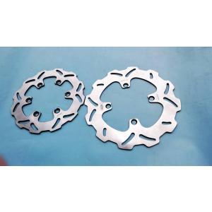 WaveDisc2009.04 前後セット KLX250 Dトラッカー D-TRACKER250 KDX220SR 250SB ウエイブ デイスク プレート DX220B LX250E