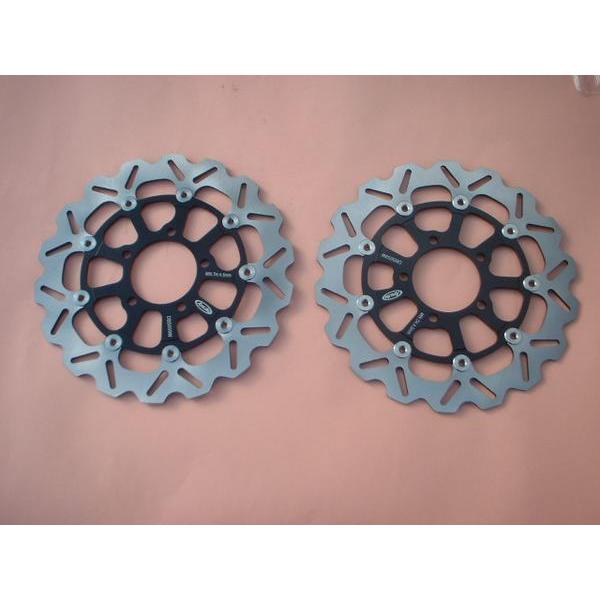 Arashi製 フロント用 WaveDisc059黒 ZZR1400 ZX-10R ZX-14R 1...