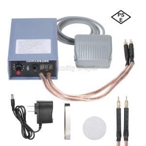 スポット溶接機 5000W ハイパワーハンドヘルド スポット溶接機ポータブル USプラグ 電流調整可能溶接機 小型 溶接機 DIY キット