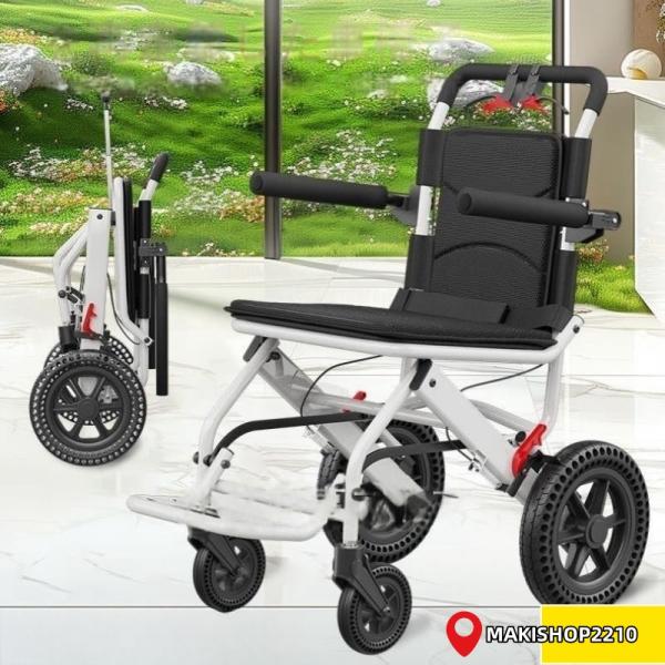 車椅子 車いす 折り畳み式車椅子 介助型 軽量 アルミ合金 簡易 コンパクト 椅子 室内用 旅行用 ...