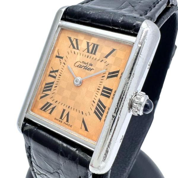 CARTIER/カルティエ マストタンク 2003年クリスマス限定 W1017654 腕時計 シルバ...