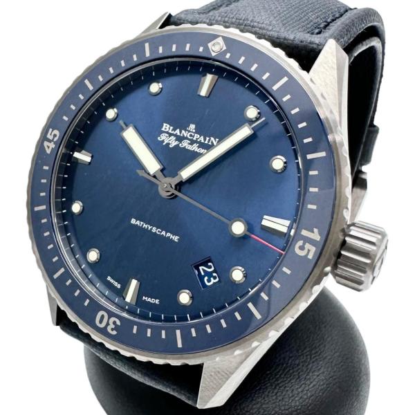 ブランパン フィフティファゾムス バチスカーフ 5000-0240 腕時計 セラミック/キャンバス ...