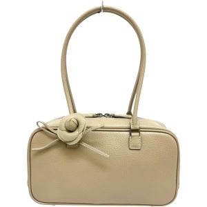 アリア S 【Rene/ルネ】 ハンドバッグ レザー ベージュ/シルバー金具 
