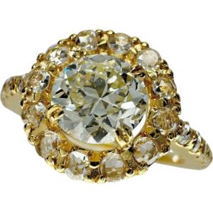 Pt900 サファイヤ・ダイヤリング プラチナ サファイヤ3.18ct 