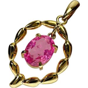 果実風 ルビー 4.58ct ダイヤモンド 0.63ct ペンダントトップ K18 