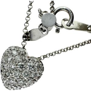 アクアマリン ダイヤモンド 0.11ct ネックレス K18WGホワイトゴールド 