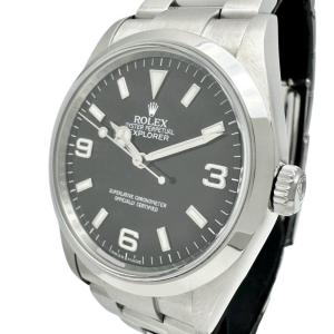 ROLEX/ロレックス エクスプローラー1 114270  箱/保あり 腕時計 ステンレス 自動巻き/オートマ V番（2009年）ブラック文字盤 メンズ