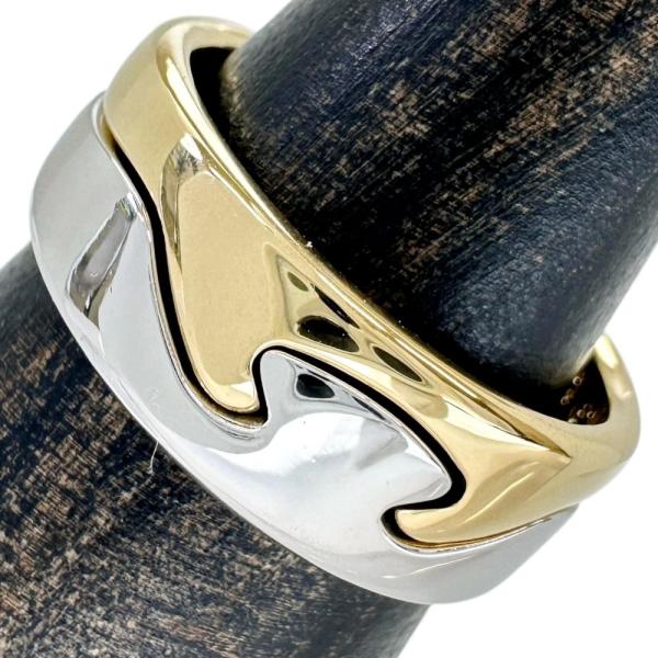 12号Georg Jensen/ジョージジェンセン 2連フュージョンリング  リング・指輪 K18Y...