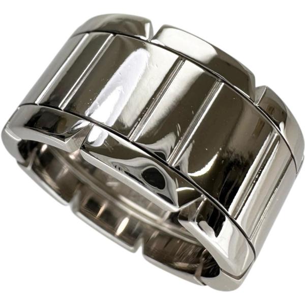 15号CARTIER/カルティエ リング・指輪 タンクフランセーズリング ワイド K18WGホワイト...