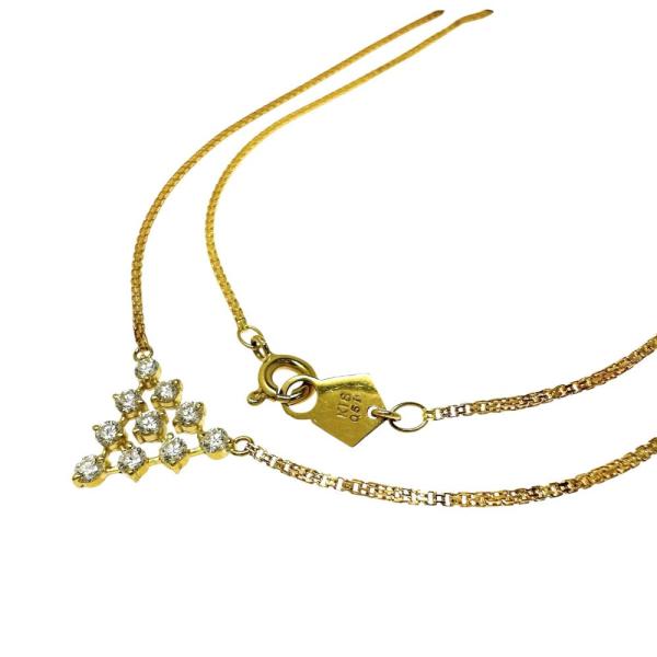 HOSHInoSUNA/星の砂 ダイヤモンド 計0.51ct ネックレス K18ゴールド 3.9g ...