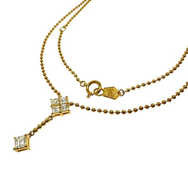 HOSHInoSUNA/星の砂 ダイヤモンド 計0.61ct ネックレス K18ゴールド 4.9g ...
