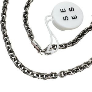 CHROME HEARTS/クロムハーツ PAPER CHAIN ペーパーチェーン 18インチ ネックレス シルバー925 33.475g 47cm 1999 レディース