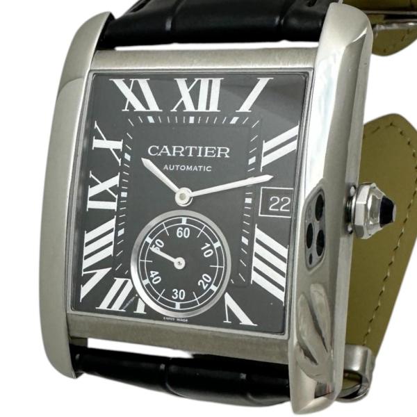CARTIER/カルティエ タンクMC W5330004 腕時計 ステンレススチール/レザー 自動巻...