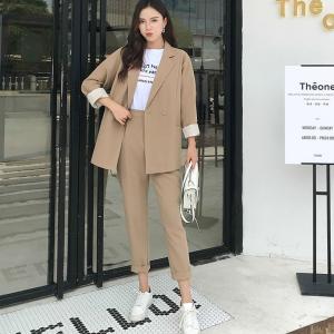 レディーススーツ フォーマル レディース ファッション ジャケット 可愛い ロングパンツ パンツスーツ 女性服 韓国風 スーツ ビジネス Ol 通 Manokoi Fs7348 まのこい商店 通販 Yahoo ショッピング