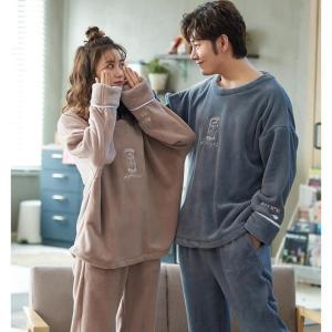 パジャマ ペア ペアパジャマ 男女兼用 ルームウェア 上下セット もこもこ メンズ レディース 部屋着 裏起毛 お揃い お祝い プレゼント 彼女 彼氏 夫婦 記念 Shuiyi まのこい商店 通販 Yahoo ショッピング