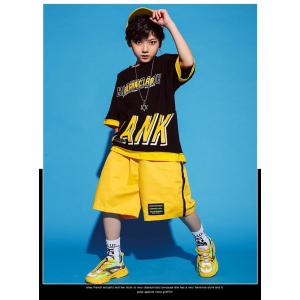 キッズ ダンス衣装 tシャツ パンツ ヒップホ...の詳細画像1