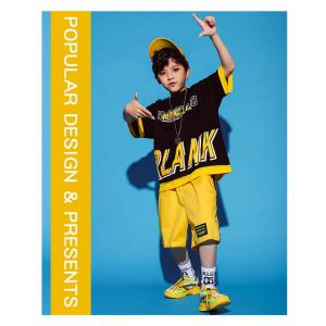 キッズ ダンス衣装 tシャツ パンツ ヒップホ...の詳細画像5